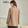 betu百图女装休闲小西装女款通勤西服外套JD2101T29 咖色 S 实拍图