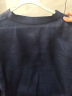 衣典零一（LEDIALYI）2024夏季女装新款高级感休闲洋气显瘦中年棉麻衬衫女短袖衬衣上衣 蓝色 M（建议115斤内） 晒单实拍图