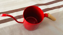 隅田川304不锈钢挂耳咖啡手冲壶咖啡器具家用细口长嘴注水壶 红色木柄 350ml 实拍图
