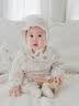 哈尼天空婴儿夹棉连体衣新生儿秋冬外出连身衣宝宝薄棉衣服爬服 花园粉 80cm 实拍图