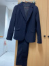 罗蒙西服套装女士职业装修身单西正装商务面试工作通勤西装外套 藏青 实拍图