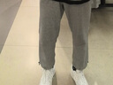 威廉马奇男裤春秋时尚韩版宽松运动休闲裤男士束脚哈伦裤小脚裤男学生潮流长裤子男装 灰色束脚春秋 L 实拍图