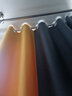 梦达莱免打孔伸缩杆窗帘成品一整套遮光客厅卧室定制隔断门帘保暖遮阳帘 深灰色+黄（当天发货） 适用宽2.6-3.1米【窗帘高2.7米】 米 实拍图