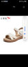红蜻蜓妈妈凉鞋女24夏款时尚舒适通勤凉单鞋 WJK24812米白色37 晒单实拍图