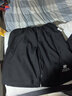 花花公子速干休闲短裤男士2022夏季潮牌刺绣五分裤韩版帅气百搭时尚沙滩裤 黑色 1036 2XL 实拍图