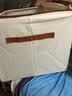 百草园收纳箱衣服衣物百纳箱布艺整理箱折叠棉被子衣柜储物筐钢架收纳盒 【10A级抗菌】环保牛津布 | 白咖色-88L 实拍图