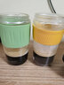 爱仕达（ASD） 双饮杯 大容量学生手持咖啡杯便携带吸管一盖两用泡果奶茶喝水杯 元气双饮杯580ml（高硼硅玻璃） 实拍图