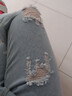 牵魅夏季薄款九分牛仔裤男生直筒宽松破洞牛仔裤韩版潮流休闲百搭乞丐裤宽松直筒9分裤子 N60破洞 2XL 实拍图