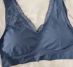 浪莎加肥内衣女士中老年200斤文胸薄款V领无缝裸氨运动大码内衣 紫色 均码 实拍图