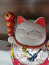 吉善缘电动摇手陶瓷招财猫店铺公司开业礼品办公室桌面摆件乔迁新居礼物 10寸财福双全（电动摇手） 实拍图