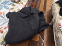鄂尔多斯市100含羊绒毛衫秋冬季加厚羊毛衫男士中老年翻领针织打 深灰 XL 175 实拍图