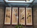 泓砚梅兰竹菊装饰字画四条屏中式农村中堂挂画客厅沙发背景墙书房壁画 假一赔十纯手绘50*135cm 实拍图