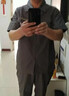 领灿 夏季薄款劳保工作服男装耐脏耐磨工服男士工装上衣定制套装透气 深灰色长袖上衣 XL /175【建议135-155斤】 实拍图