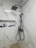 阿牧（AMOO） 花洒枪灰色数显恒温钢琴按键四挡淋浴花洒套装增压喷淋莲蓬头 方形枪灰数显恒温版 实拍图