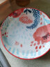 松发 陶瓷碗盘餐具散件釉下彩碗碟可微波炉炒菜盘子饭碗 红花8英寸汤盘 实拍图