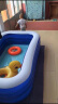 儿童充气游泳池家用婴儿游泳桶加厚超大号大型室外宝宝戏水 2.1米蓝白3层+电泵 晒单实拍图