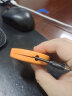 绯狐 创意便携式耳机线数据线收纳盒 防缠绕多功能盘线器 迷你便携绕线扣包 橙色 实拍图