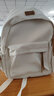 铂呐苓 书包初高中女韩版背包大容量大学生双肩包旅行百搭耐磨防泼水 韩版学生双肩包【白色】 实拍图