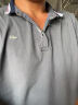卡帝乐鳄鱼（CARTELO）短袖T恤男2024春夏季休闲短袖男士上衣服polo打底衫 深灰色 3XL  实拍图