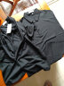 卡帝乐鳄鱼（CARTELO）夏季男士冰丝短袖T恤纯色大码青年上衣可定制工装 黑色 180/XL  晒单实拍图
