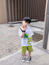 G.duck童装儿男童套装夏季儿童衣服纯棉中大童短袖透气男孩休闲装薄款 青蛙白色amkcgis 90码建议1~2岁【 80-90】cm 晒单实拍图