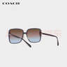 COACH【官方正品】太阳镜墨镜方形金属镜框女款送礼0HC8368D57534861 实拍图