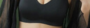 雅鹿无痕乳胶内衣女士无钢圈小胸聚拢调整型少女学生美背文胸罩 黑色 L （建议110-120斤 80CD&85ABC） 实拍图