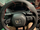 私房工造适用于本田22款十一代思域/型格专用手缝方向盘套全包围把套 黑色带孔红线 实拍图