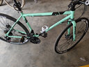 WELLCLS 死飞变速山地自行车男弯把实心胎活飞单车双碟刹公路赛成人学生 安奇黑24速40刀 实拍图