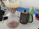 泰摩 冰瞳手冲咖啡滤杯 V60通用咖啡过滤器 滴滤咖啡过滤杯 标准版02号透明滤杯+分享壶 600ml 实拍图