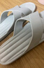 拖鞋女夏室内居家防滑无声情侣韩版家用软底浴室洗澡旅行凉拖鞋夏 浪漫拖 浅灰 42-43 (适合41-42码穿) 实拍图
