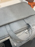 Milooky手提电脑包16英寸大容量 男女便携商务出差轻便笔记本手提包新款 绅士灰 13-14英寸 实拍图