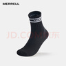 迈乐（Merrell）运动户外中筒袜男女同款休闲百搭舒适袜子 黑色 L/XL 实拍图