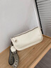 viney新款牛皮斜挎包包女包轻奢腋下包品牌生日元旦礼物送女生女友 【米白色】新年节礼物送老婆高级感实用洋气饺子包 时尚ck风百搭休闲小众单肩小包 实拍图