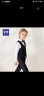 罗蒙儿童礼服花童钢琴表演出男孩主持人 黑色马甲套装长款 140 晒单实拍图