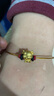 周六福3D硬金黄金转运珠女生肖牛 生日礼物定价AD166116 约1g  实拍图