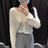 欧若婷雅休闲裤女装套装2024春秋时尚新款韩版气质长袖针织衫阔腿裤套装女 实拍图
