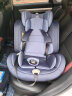 法雷曼儿童安全座椅汽车0-4-12岁360度旋转宝宝婴儿车载坐椅isofix接口 海洋蓝pro 实拍图