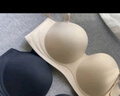 ubras【虞书欣同款】圆圆杯文胸可拆无肩带内衣女透气胸罩小胸聚拢粉底 店长推荐-【抹胸款】燕麦奶色 80B 实拍图