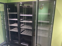 华尔（Huaer）水果保鲜柜展示柜蔬菜冷藏柜超市冰柜商用冰箱水果店冷藏储存柜酸奶柜风冷无霜 【全屏款】大三门1860（黑色） 实拍图