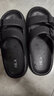 海澜之家（HLA）男鞋时尚透气户外休闲凉拖鞋舒适增高HAALXM2EBK143 灰色40 实拍图