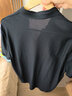 布先生T恤休闲经典polo男士亲肤纯棉翻领纯色短袖打底衣服 黑色 2XL (185) 实拍图