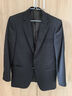 雅戈尔（YOUNGOR）西服男士050款上衣秋冬青年男套西上衣羊毛面料经典西服 藏青 XS 160/88A 实拍图