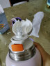 史努比（SNOOPY）儿童保温杯带吸管316不锈钢学生大容量便携带杯套直饮水杯500ML紫 晒单实拍图
