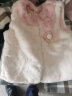 戴维贝拉（DAVE＆BELLA）童装冬季新款女童毛呢外套儿童宝宝洋气上衣中大童加绒外衣 灰白格 120cm（建议身高110-120cm） 晒单实拍图