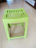 茶花 塑料凳子 家用条纹板凳 高方凳子46.6cm 绿色 1只装 晒单实拍图