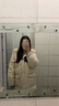 雪中飞秋冬新款时尚休闲百搭温暖舒适潮流保暖女士羽绒服 暖米色 170 实拍图