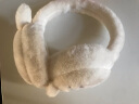 咕咕象（guguxiang）耳罩冬季耳套保暖耳包冬天耳暖女生护耳朵可爱儿童耳捂女士护耳套 米白色 1个 （82003耳罩） 晒单实拍图