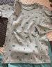 红豆儿童纯棉内衣套装男女童秋衣秋裤睡衣棉毛衫套装M1021灰蓝120 实拍图