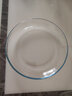 菲内克斯 家用钢化玻璃碟子餐具套装西餐牛排分隔盘适用微波炉耐热分餐盘 圆盘 1个 8英寸 实拍图